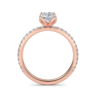 Radiant Cut Petite Pavé Engagement Ring 1.0 ct