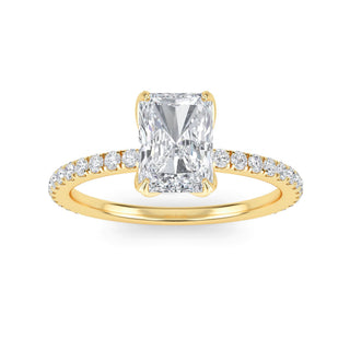 Radiant Cut Petite Pavé Engagement Ring 1.0 ct