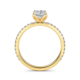 Radiant Cut Petite Pavé Engagement Ring 1.0 ct