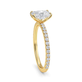 Radiant Cut Petite Pavé Engagement Ring 1.0 ct