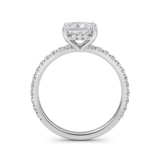 Princess Cut Petite Pavé Engagement Ring 1.0 ct