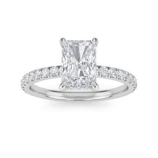 Radiant Cut Slim Pavé Engagement Ring 1.0 ct
