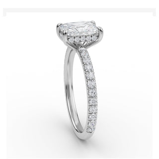 Radiant Cut Slim Pavé Engagement Ring 1.0 ct