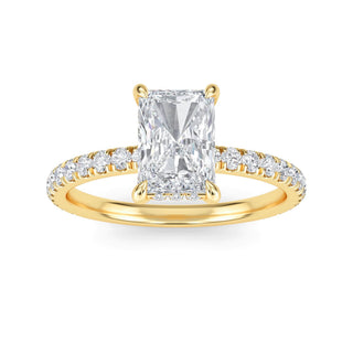 Radiant Cut Slim Pavé Engagement Ring 1.0 ct