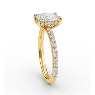 Radiant Cut Slim Pavé Engagement Ring 1.0 ct