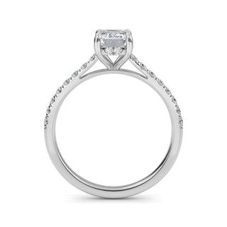 Emerald Classic Pavé Engagement Ring 1.0 ct