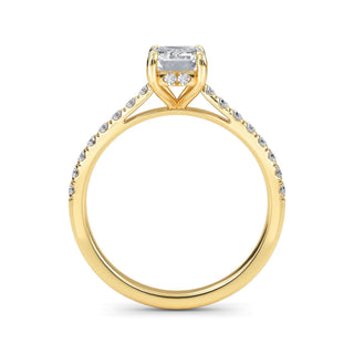 Emerald Classic Pavé Engagement Ring 1.0 ct