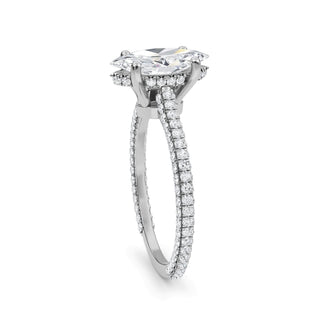 Marquise Cut Pavé Engagement Ring 1.0 ct