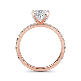 Princess Cut Signature Pavé Engagement Ring 1.0 ct