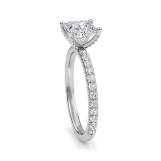Princess Cut Signature Pavé Engagement Ring 1.0 ct