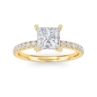 Princess Cut Signature Pavé Engagement Ring 1.0 ct