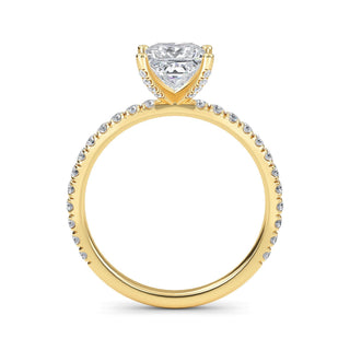 Princess Cut Signature Pavé Engagement Ring 1.0 ct
