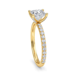 Princess Cut Signature Pavé Engagement Ring 1.0 ct