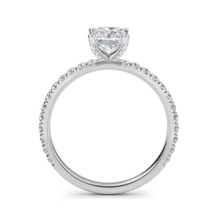 Radiant Cut Refined Pavé Engagement Ring 1.0 ct