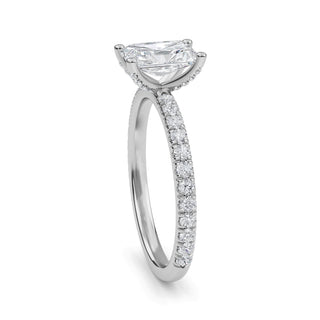 Radiant Cut Refined Pavé Engagement Ring 1.0 ct