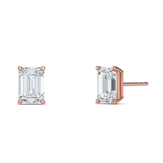Emerald Cut Four-Prong Stud Earrings 1.0 ct. tw.