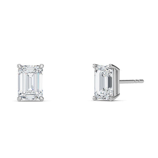 Emerald Cut Four-Prong Stud Earrings 1.0 ct. tw.