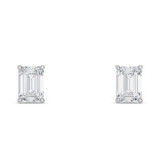 Emerald Cut Four-Prong Stud Earrings 1.0 ct. tw.