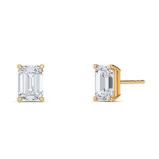 Emerald Cut Four-Prong Stud Earrings 1.0 ct. tw.