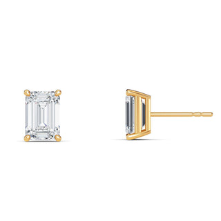 Emerald Cut Four-Prong Stud Earrings 1.0 ct. tw.