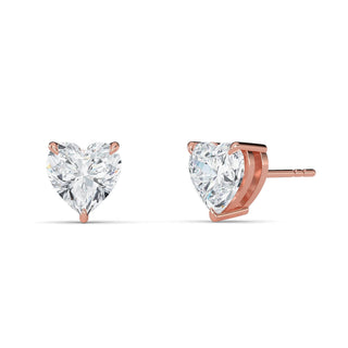 Heart Cut Four-Prong Stud Earrings 2.0 ct. tw.