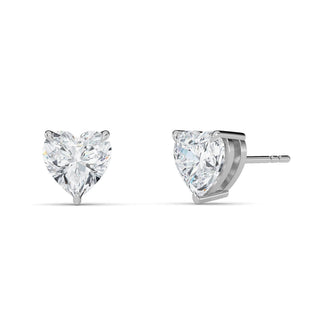 Heart Cut Four-Prong Stud Earrings 2.0 ct. tw.