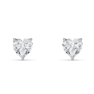 Heart Cut Four-Prong Stud Earrings 2.0 ct. tw.