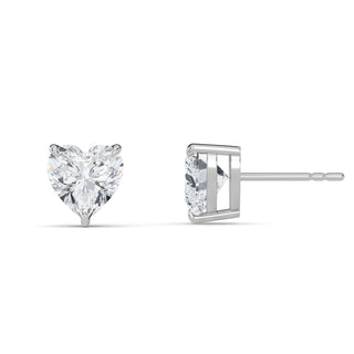 Heart Cut Four-Prong Stud Earrings 2.0 ct. tw.
