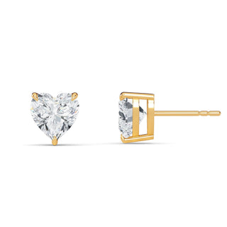Heart Cut Four-Prong Stud Earrings 2.0 ct. tw.