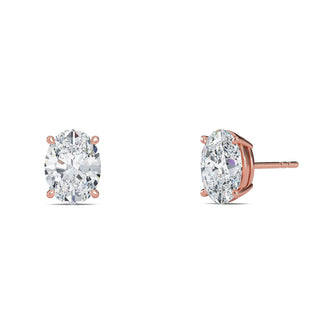 Oval Cut Petite Four-Prong Stud Earrings 1.0 ct. tw.