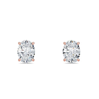 Oval Cut Petite Four-Prong Stud Earrings 1.0 ct. tw.