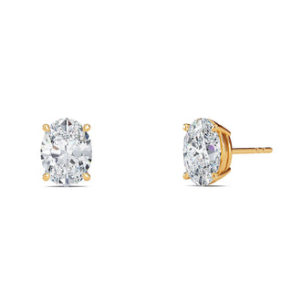 Oval Cut Petite Four-Prong Stud Earrings 1.0 ct. tw.