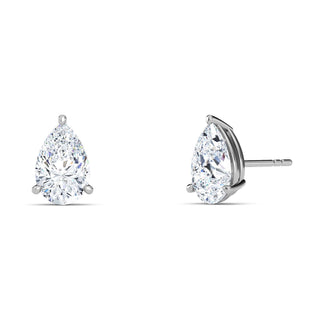 Pear Cut Petite Three-Prong Stud Earrings 1.0 ct. tw.