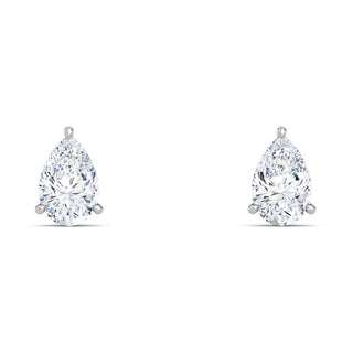 Pear Cut Petite Three-Prong Stud Earrings 1.0 ct. tw.