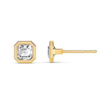 Asscher Cut Bezel Stud Earrings 1.0 ct. tw.
