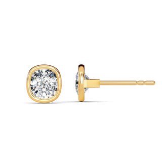 Cushion Cut Bezel Stud Earrings 1.0 ct. tw.