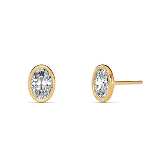 Oval Cut Bezel Stud Earrings 1.0 ct. tw.