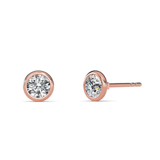 Round Cut Bezel Stud Earrings 1.0 ct. tw.
