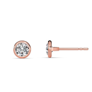 Round Cut Bezel Stud Earrings 1.0 ct. tw.