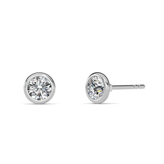 Round Cut Bezel Stud Earrings 1.0 ct. tw.