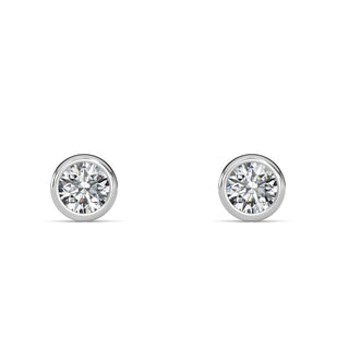 Round Cut Bezel Stud Earrings 1.0 ct. tw.