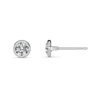 Round Cut Bezel Stud Earrings 1.0 ct. tw.
