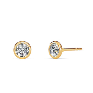 Round Cut Bezel Stud Earrings 1.0 ct. tw.
