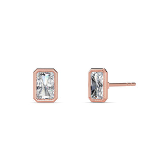 Radiant Cut Bezel Stud Earrings 1.0 ct. tw.