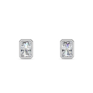 Radiant Cut Bezel Stud Earrings 1.0 ct. tw.
