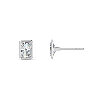 Radiant Cut Bezel Stud Earrings 1.0 ct. tw.