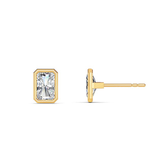 Radiant Cut Bezel Stud Earrings 1.0 ct. tw.