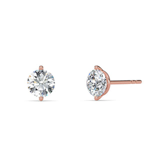 Round Cut Four-Prong Basket Stud Earrings 1.0 ct. tw.