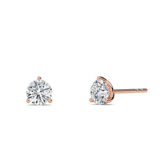 Round Cut Three-Prong Stud Earrings 0.6 ct. tw.