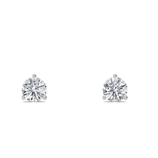Round Cut Three-Prong Stud Earrings 0.6 ct. tw.